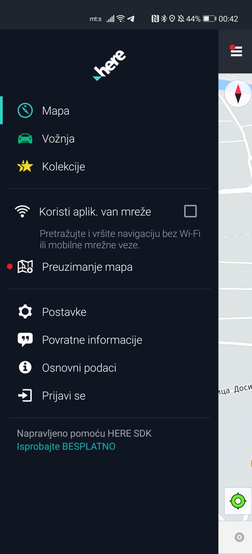 mapa srbije update gps navigacija bez interneta besplatno here wego