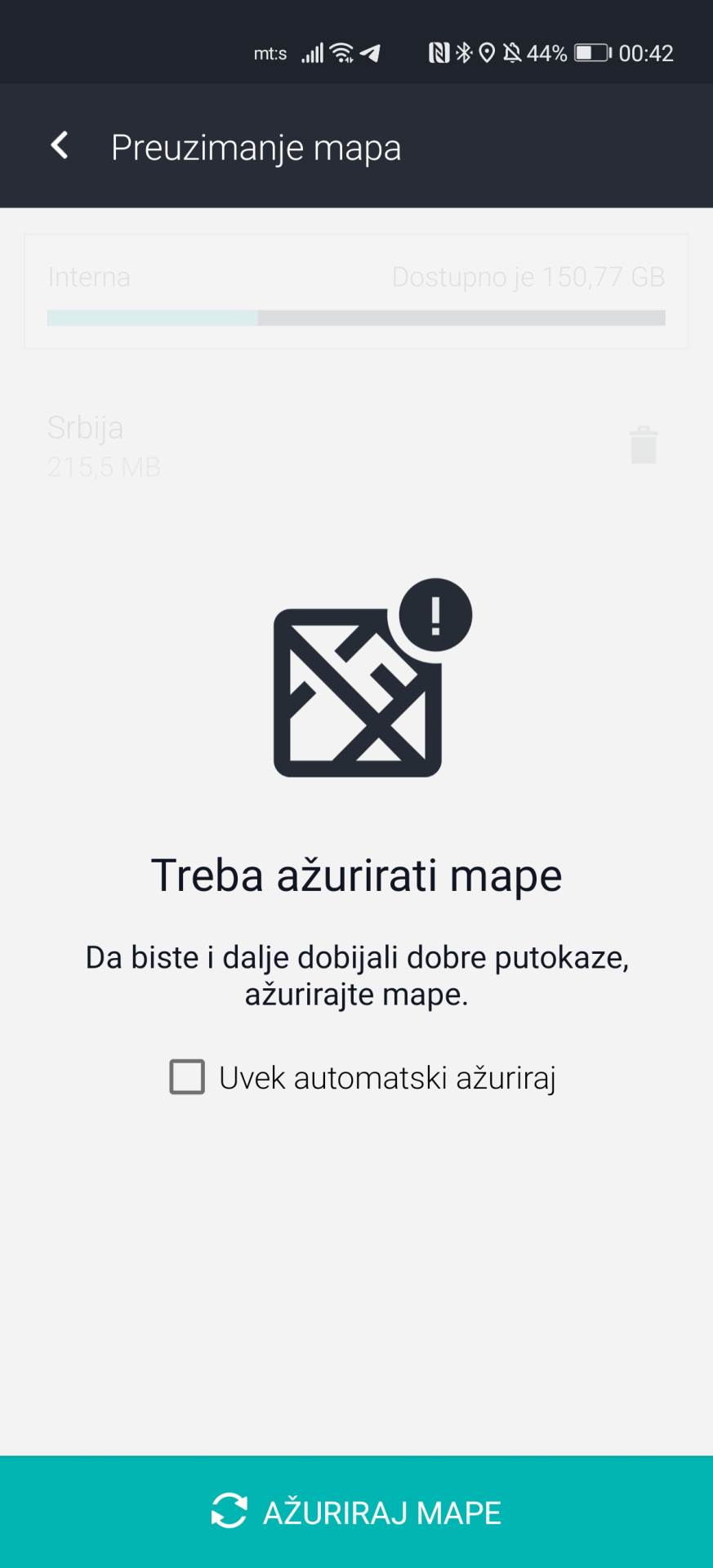 mapa srbije update gps navigacija bez interneta besplatno here wego