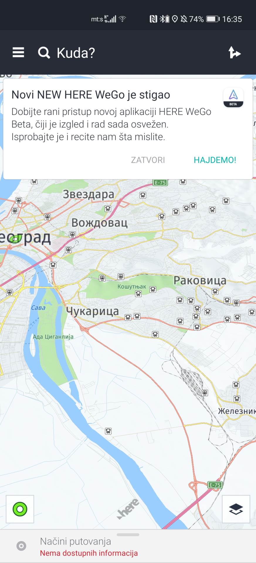 besplatna gps navigacija ne radi bez interneta here wego mapa srbije foto