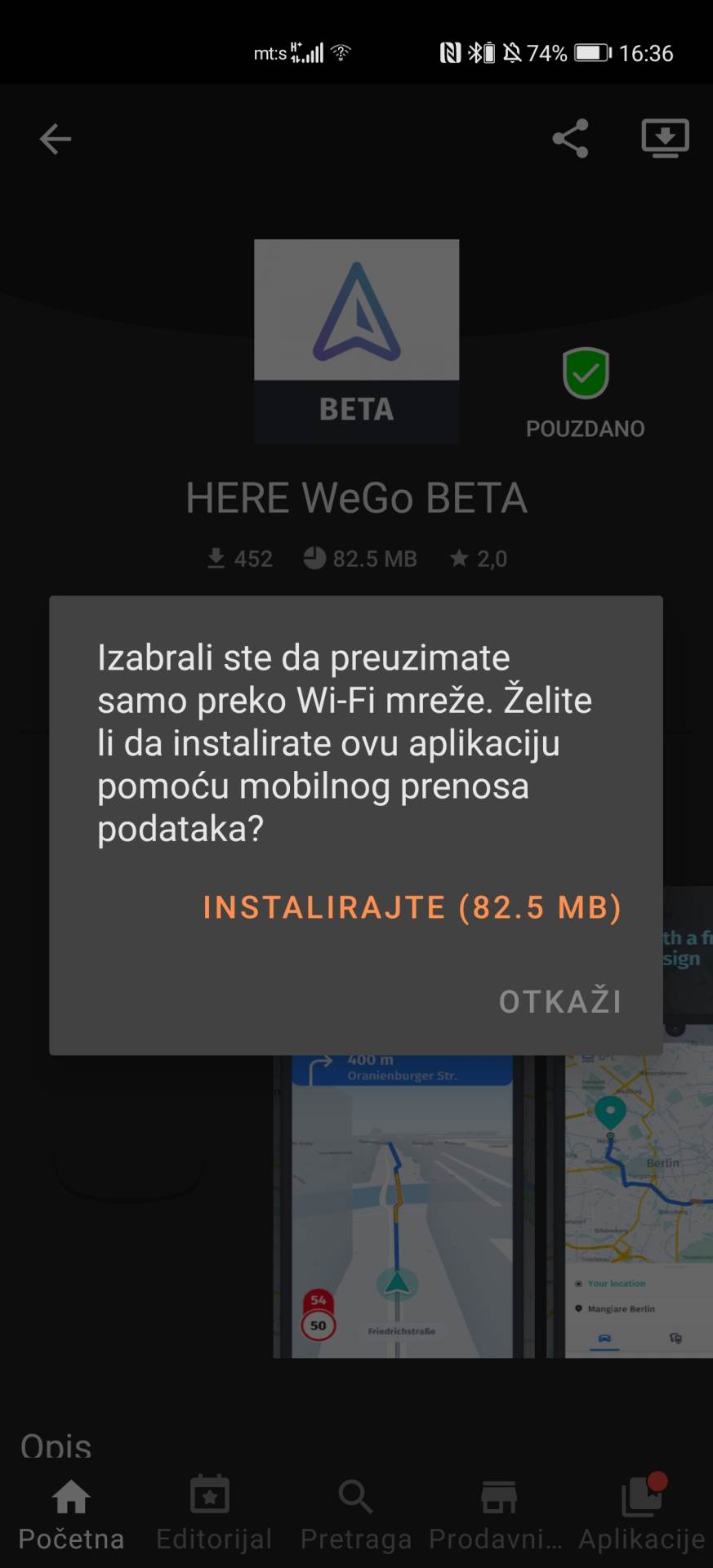besplatna gps navigacija ne radi bez interneta here wego mapa srbije foto