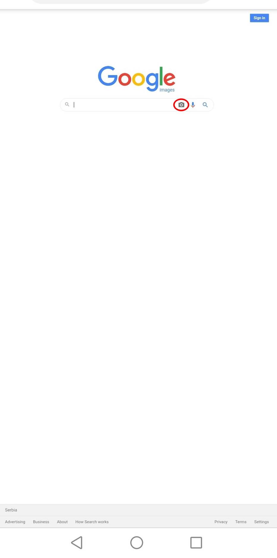 google search images internet pretraživač pretraga uz pomoć slika