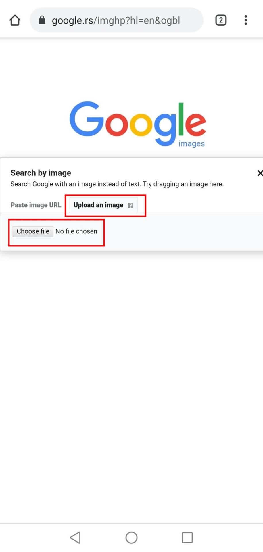 google search images internet pretraživač pretraga uz pomoć slika