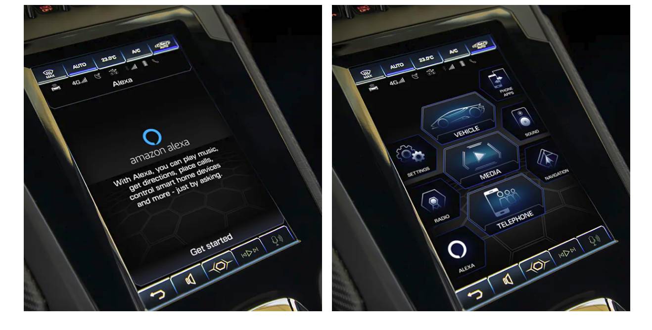alexa lamborghini virtuelni asistent amazon huracan evo