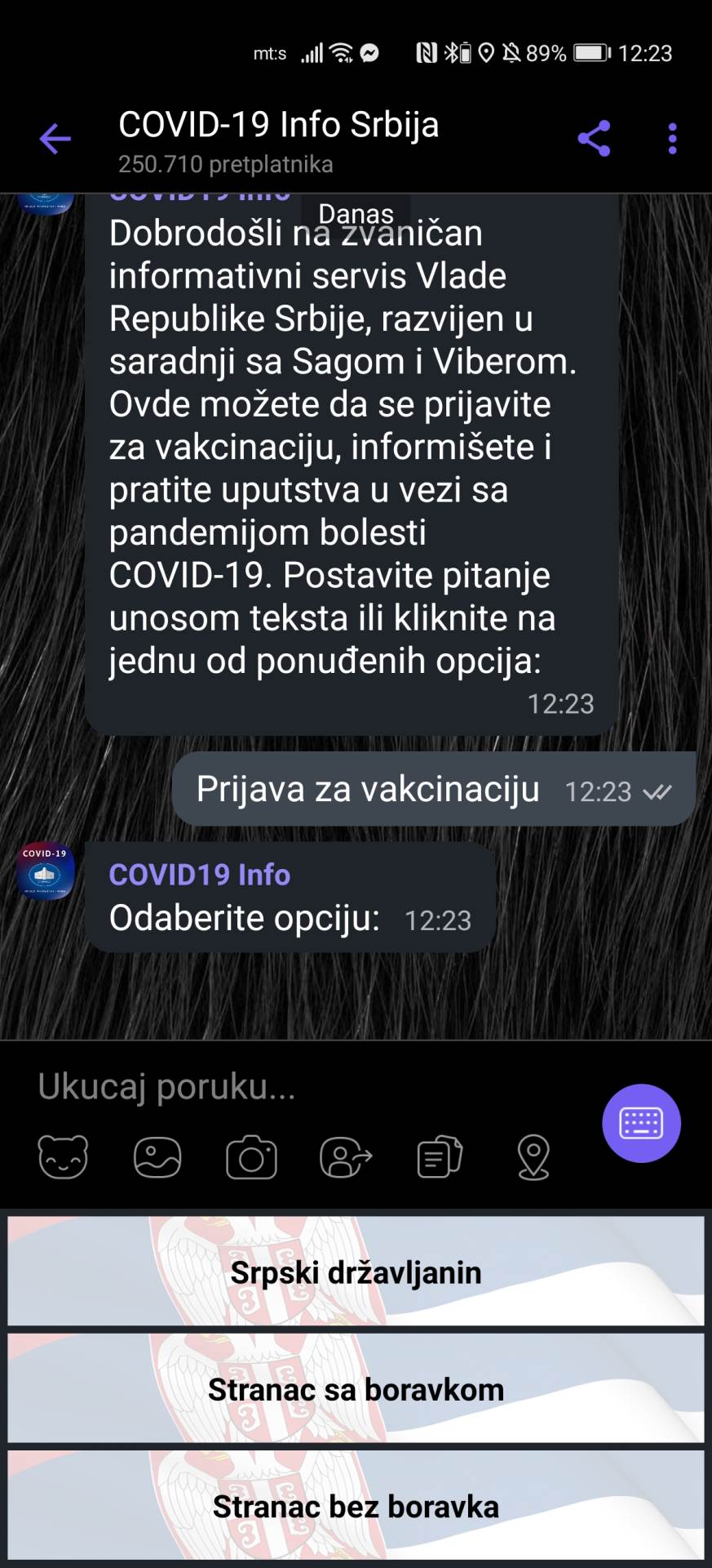 Viber prijava za vakcinaciju kako se prijaviti korak po korak foto