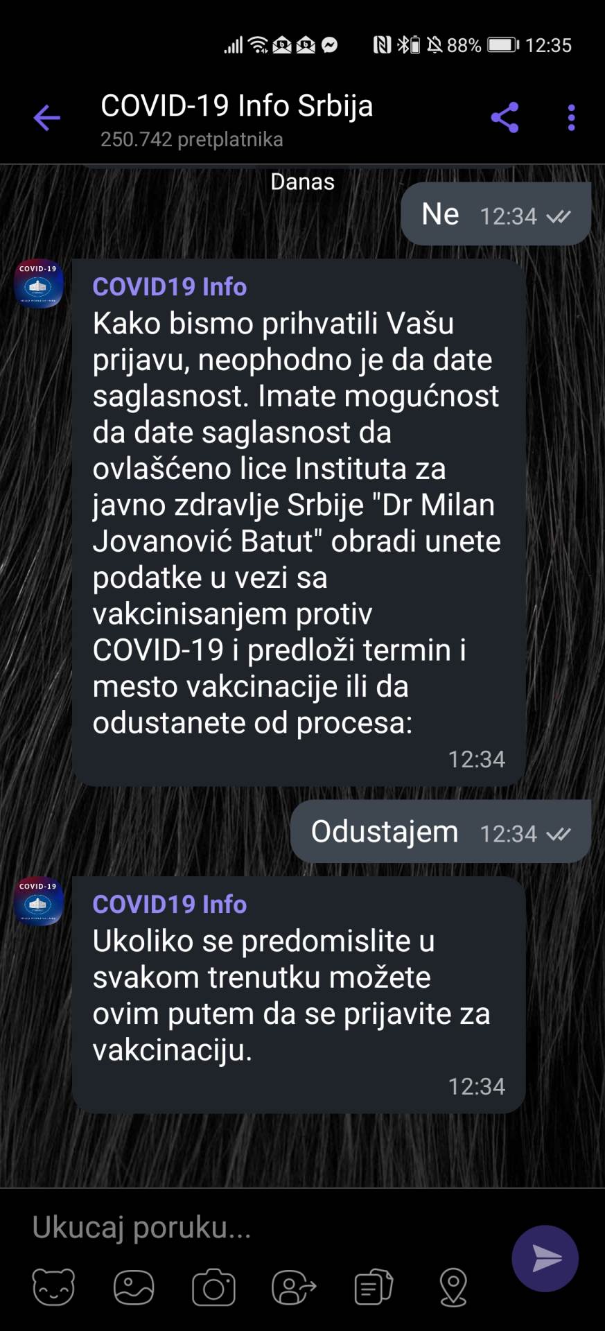 Viber prijava za vakcinaciju kako se prijaviti korak po korak foto