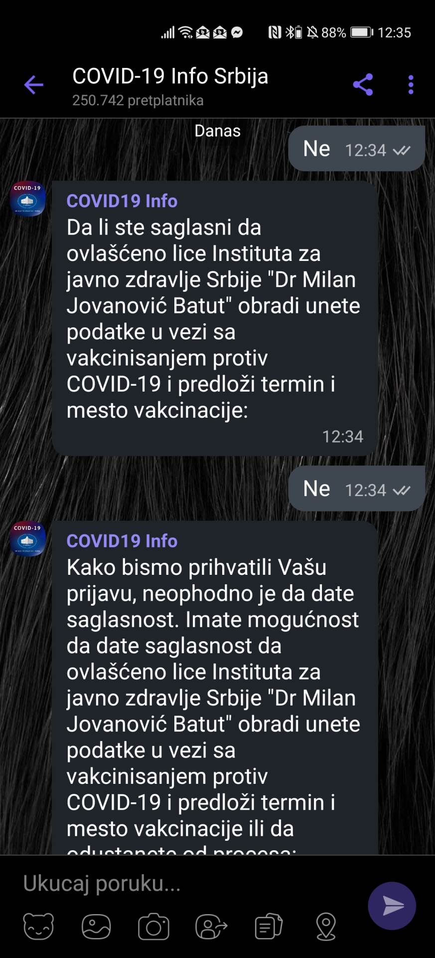 Viber prijava za vakcinaciju kako se prijaviti korak po korak foto