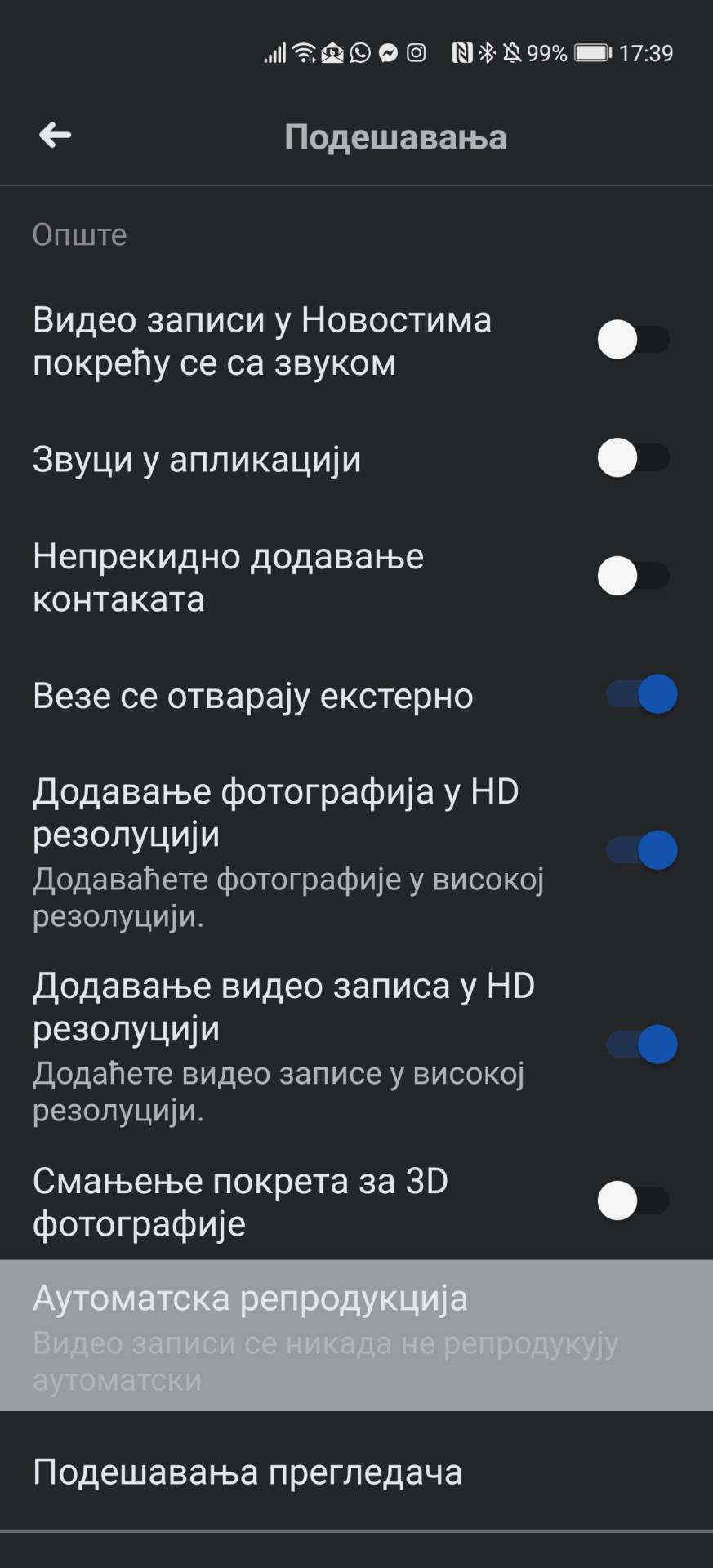 facebook isključiti automatska reprodukcija videa zvuka aplikacije sajt kako uraditi saveti foto