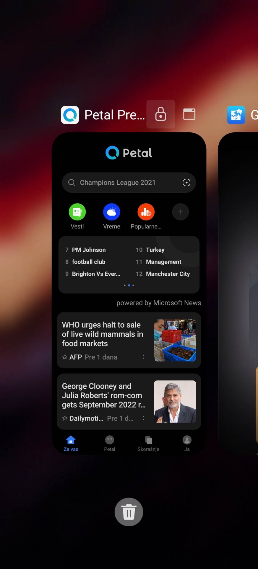 katanac aplikacija šta znači kako skloniti podešavanje aplikacije recent apps multitasking foto