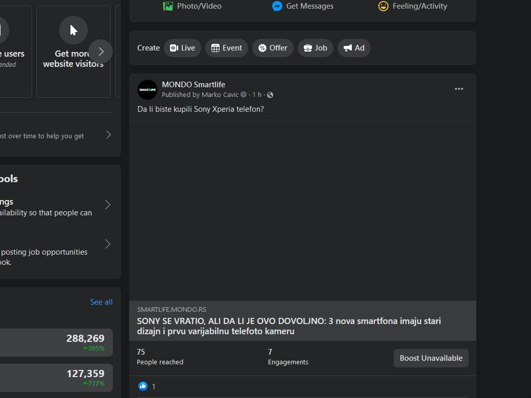 facebook problem slike video ne prikazuje fejs ne učitava fotke video cover objave statusi rešenje