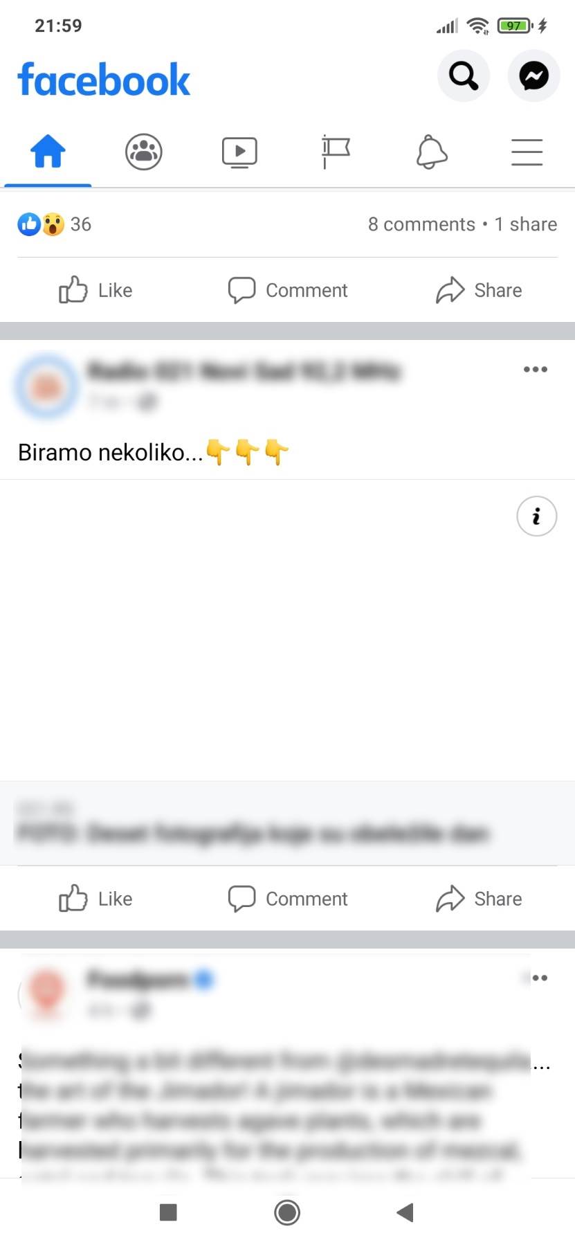 facebook problem slike video ne prikazuje fejs ne učitava fotke video cover objave statusi rešenje