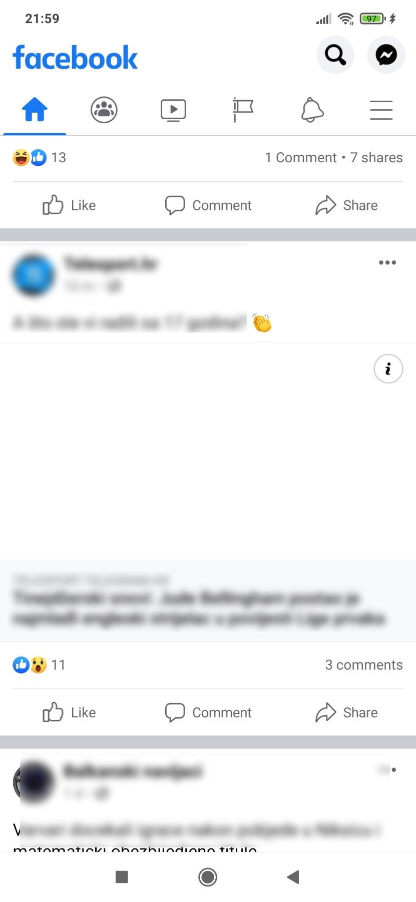 facebook problem slike video ne prikazuje fejs ne učitava fotke video cover objave statusi rešenje