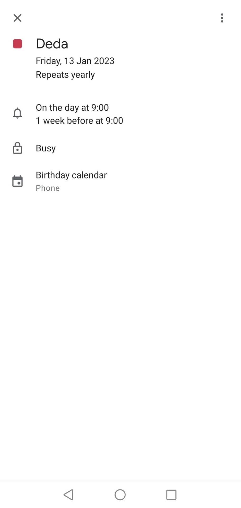 podsetnik za rođendane google kalendar lični asistent važni datumi