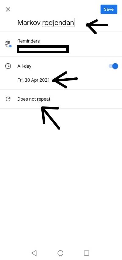 podsetnik za rođendane google kalendar lični asistent važni datumi