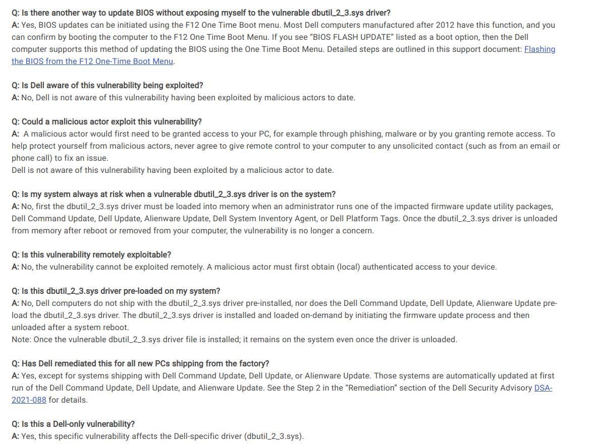 dell računari patch drajveri instalacija sigurnosni propust hakeri 