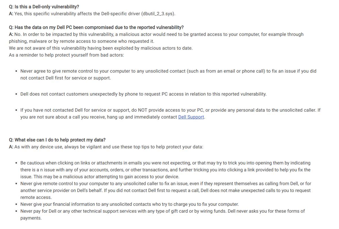 dell računari patch drajveri instalacija sigurnosni propust hakeri 