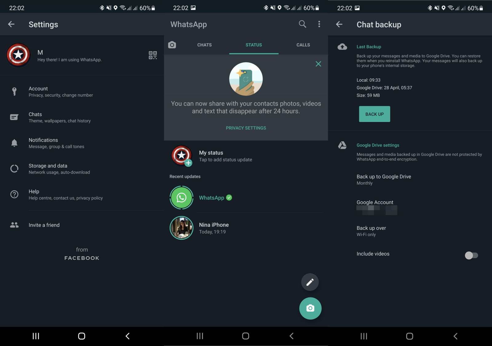 whatsapp enkripcija za rezervne podatke
