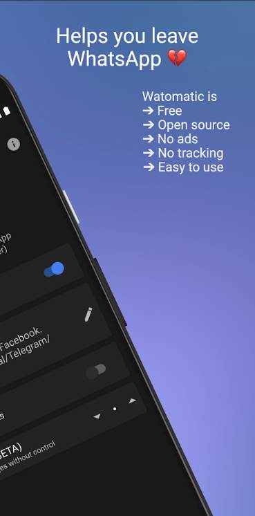 watomatic whatsapp aplikacija messenger aplikacija za dopisivanje poruke