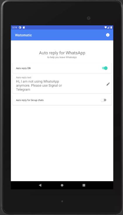 watomatic whatsapp aplikacija messenger aplikacija za dopisivanje poruke
