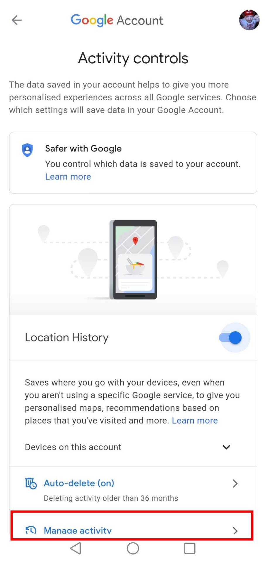 google maps kako isključiti praćenje location history