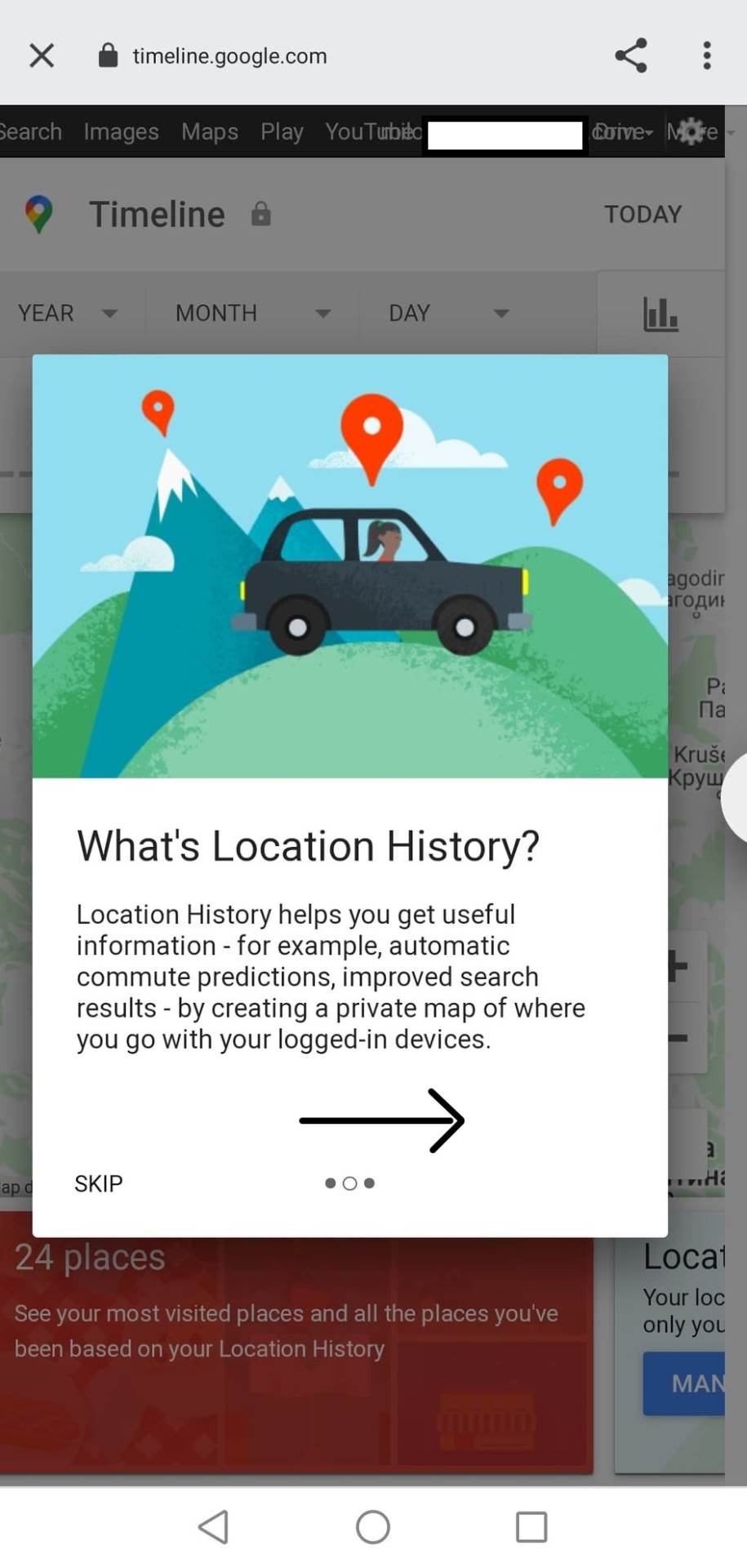 google maps kako isključiti praćenje location history
