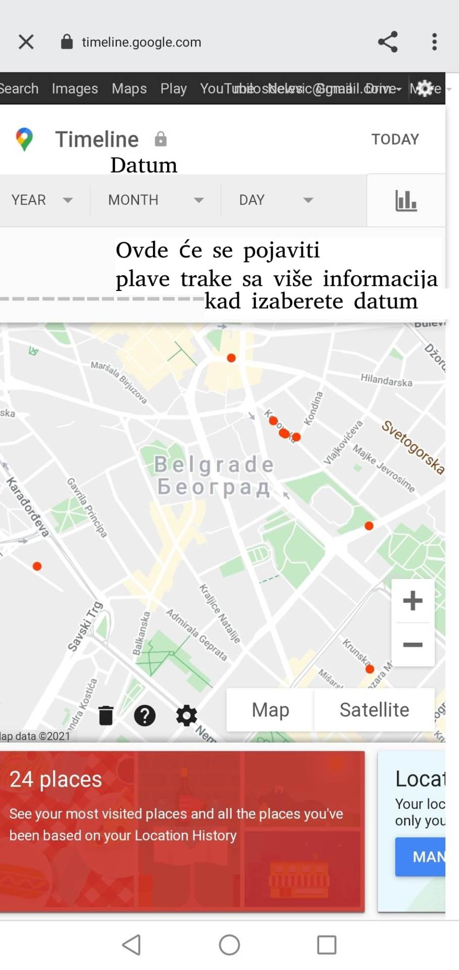 google maps kako isključiti praćenje location history