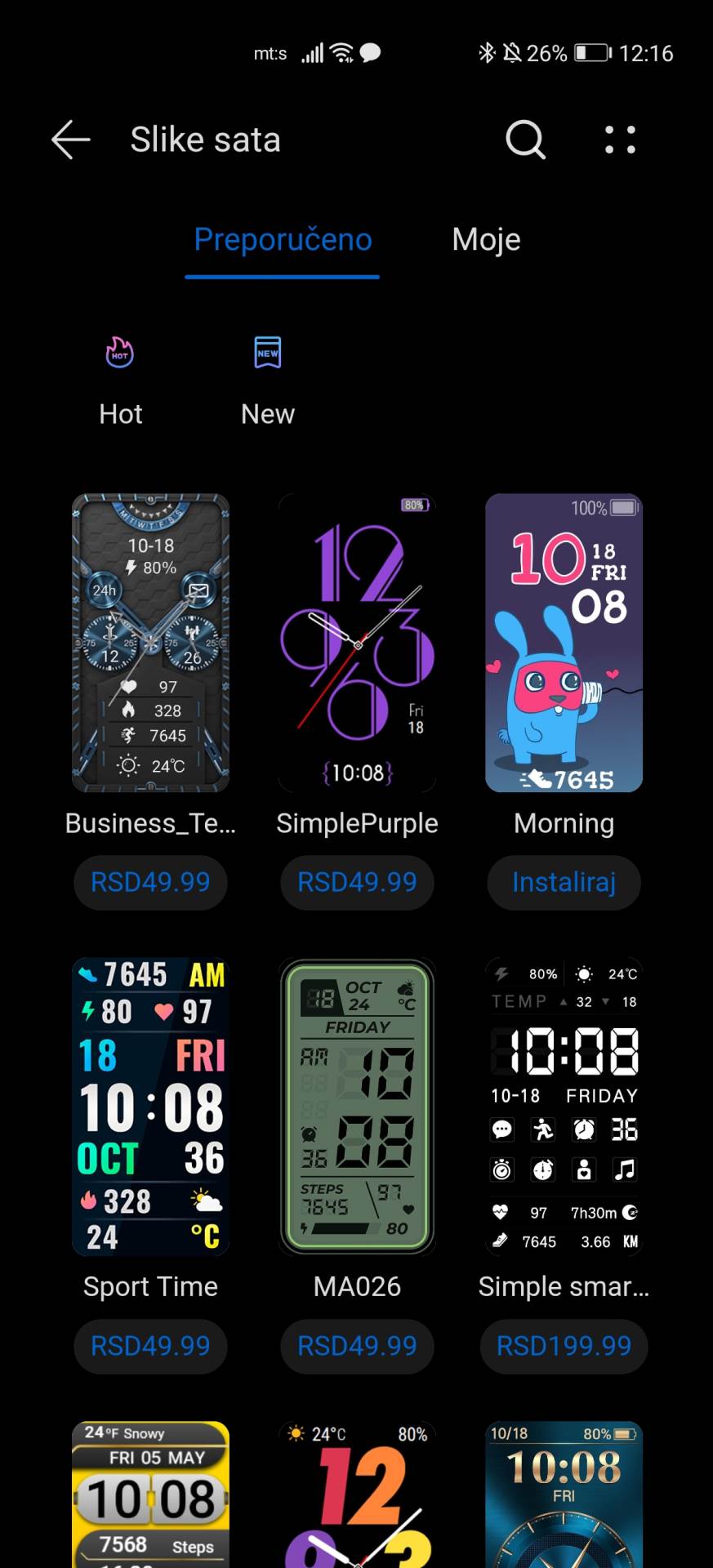 honor band 6 fitnes narukvica cena prodaja kupovina utisci praćenje zdravlja sport kako radi foto