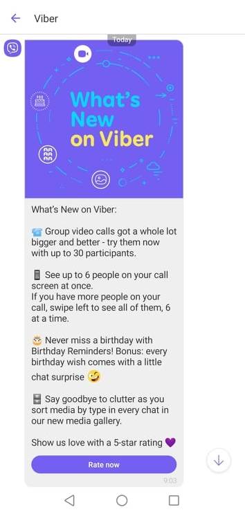 viber nove opcije wishes grupni video pozivi konferencije