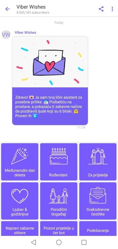 viber nove opcije wishes grupni video pozivi konferencije