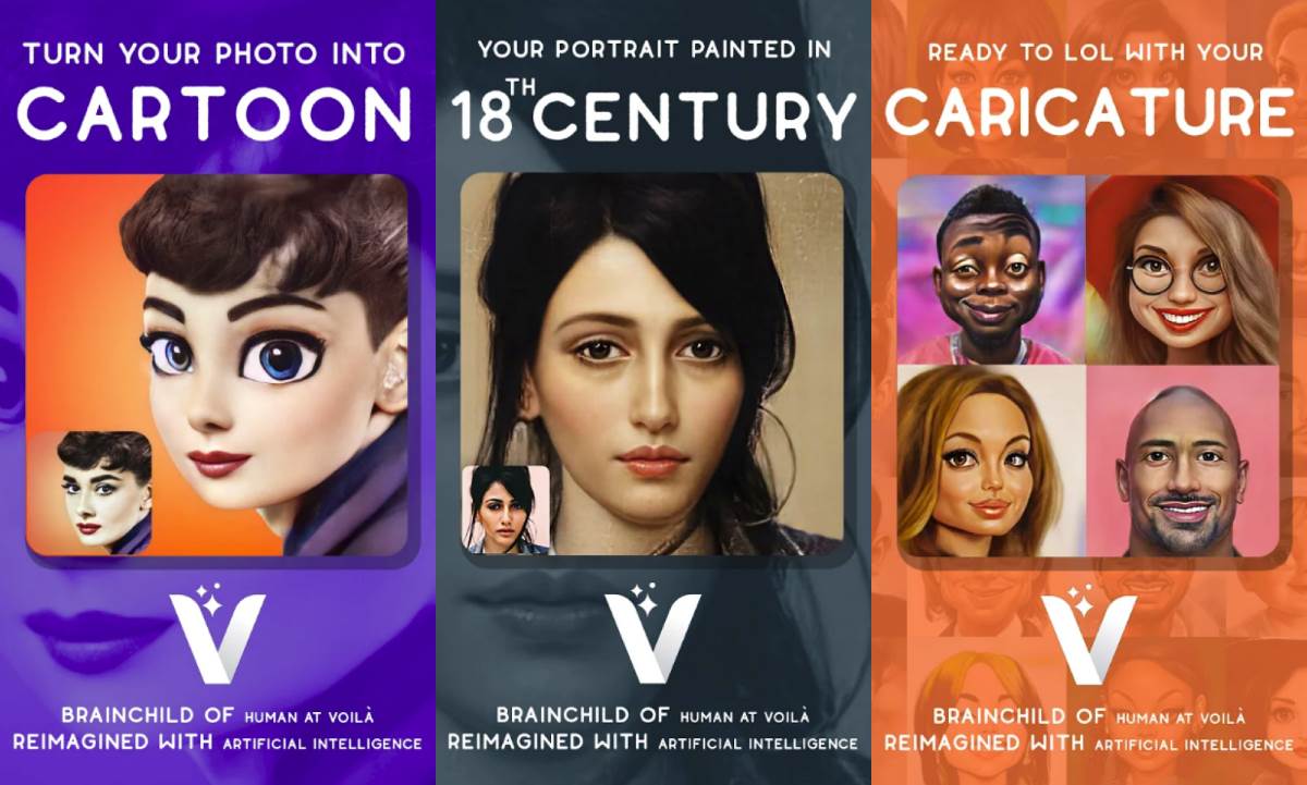 voila ai artist android iphone aplikacije za fotografije