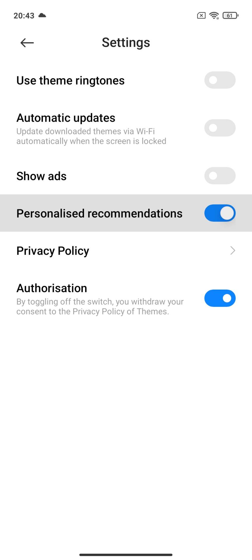 xiaomi telefoni kako iskljuciti reklame miui 12