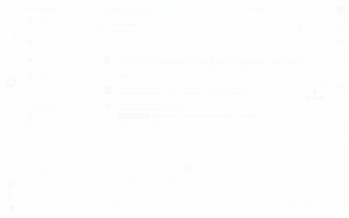 google workplace besplatan gmail novine chats rooms 