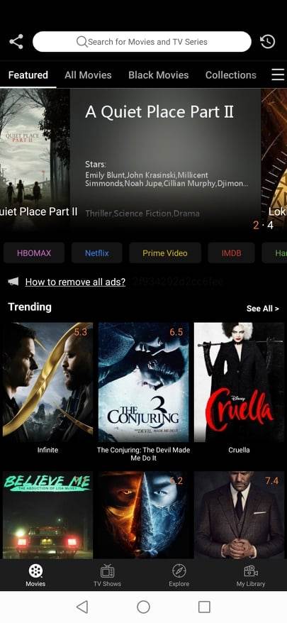 besplatno gledanje filmova i serija aplikacija zoshy app store