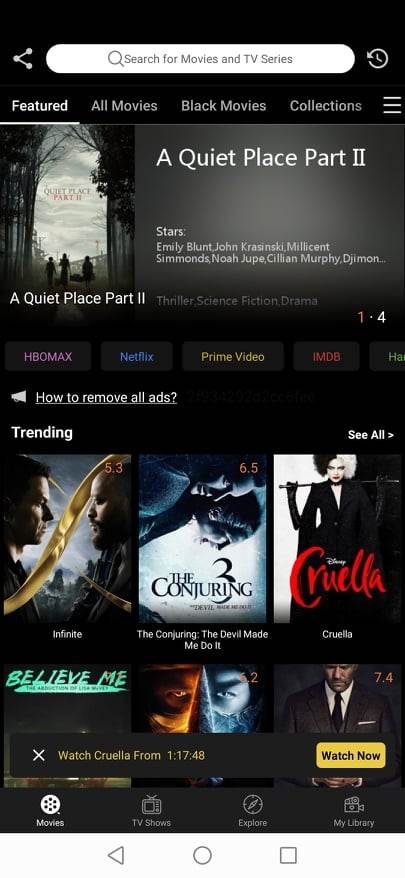 besplatno gledanje filmova i serija aplikacija zoshy app store