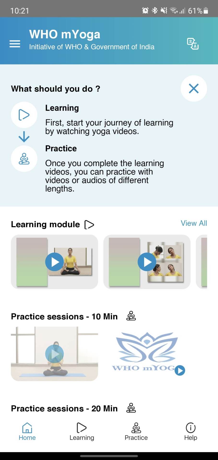 besplatna joga mobilna aplikacija