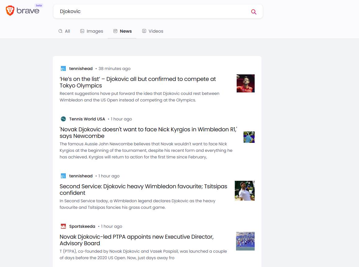 brave internet pretraživač google searche engine