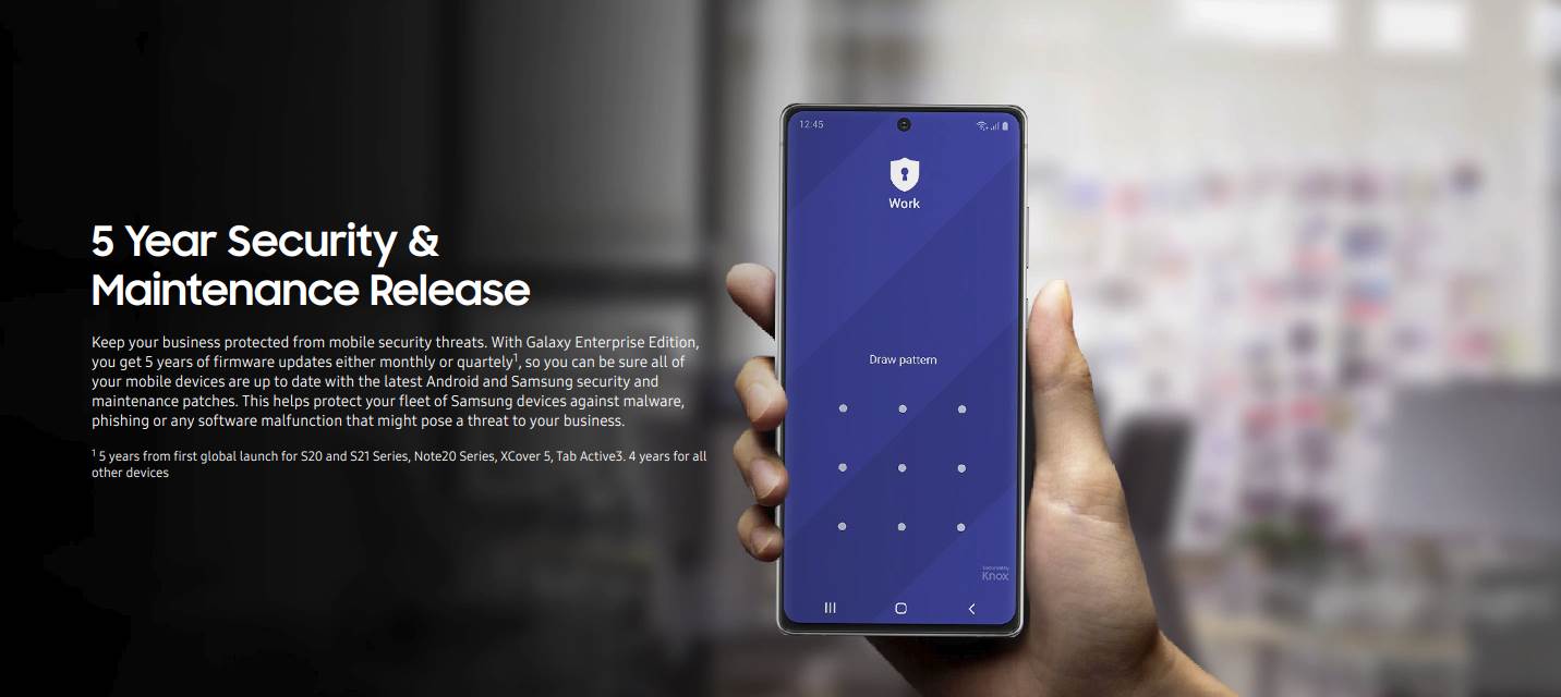 pet godina podrške za samsung galaxy telefone