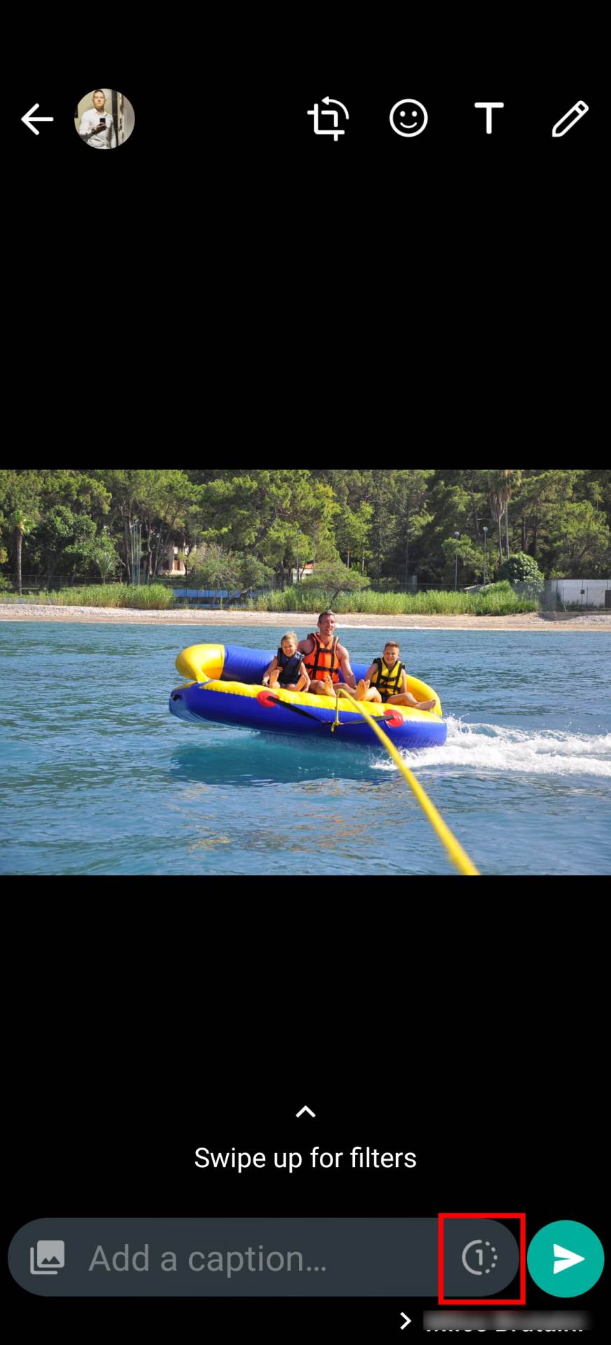 whatsapp view once poruke slanje