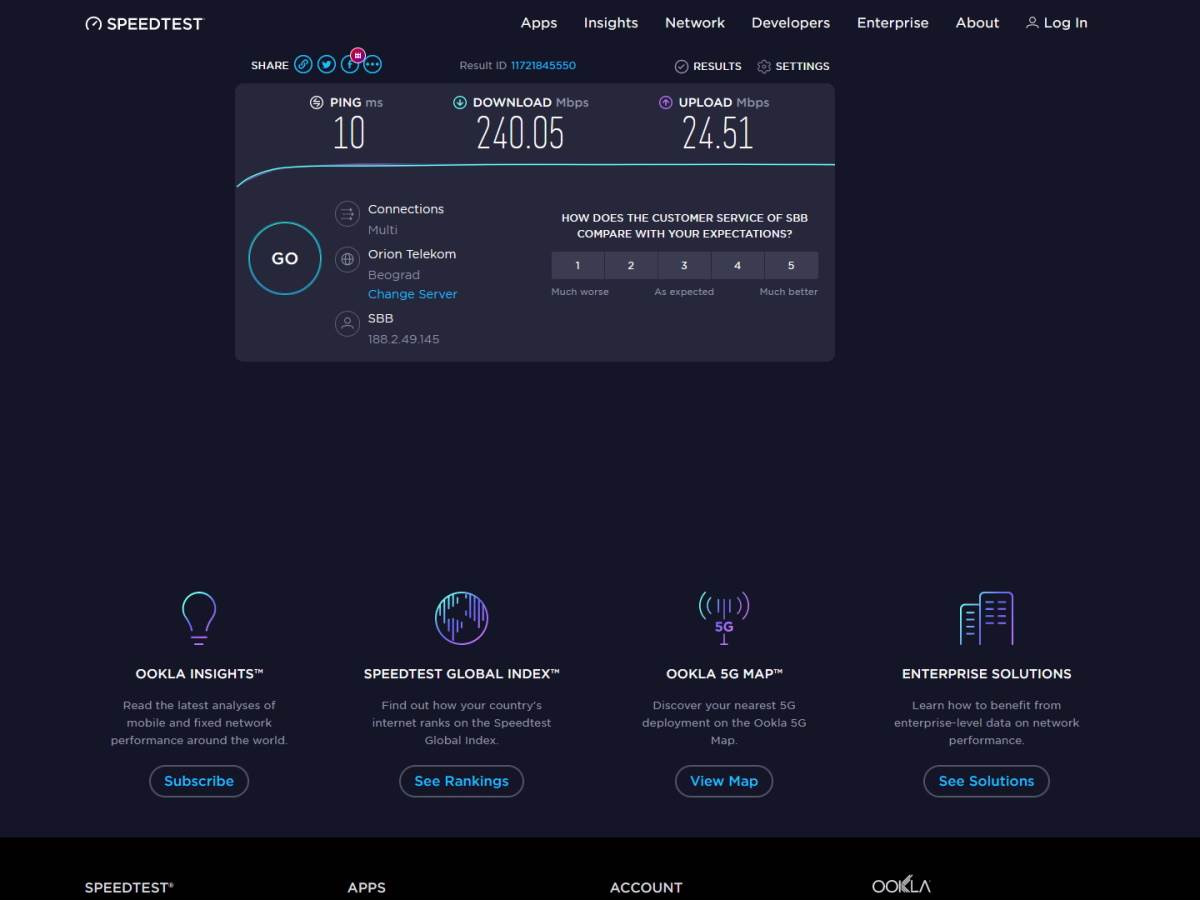 Kako izmeriti brzinu interneta