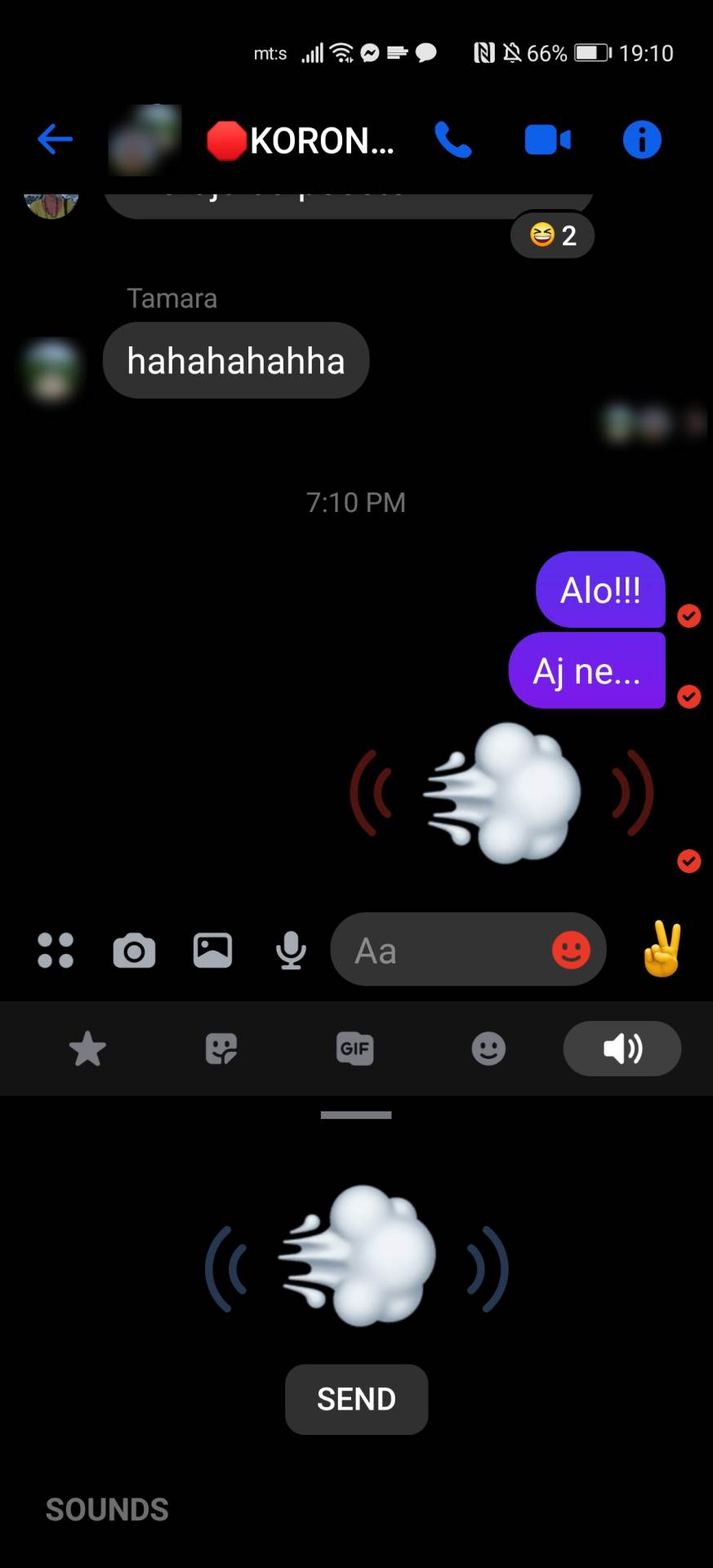 Messenger SoundMoji podešavanje kako uključiti