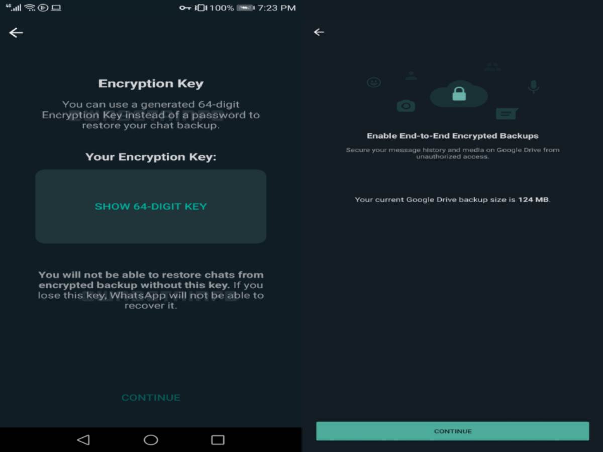 whatsapp enkripcija za rezervne podatke