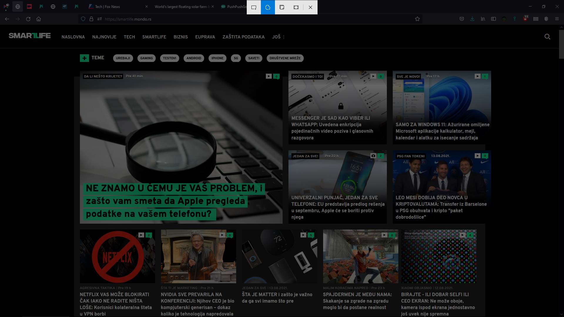 Windows 10 Snipping Tool prečica kako se koristi