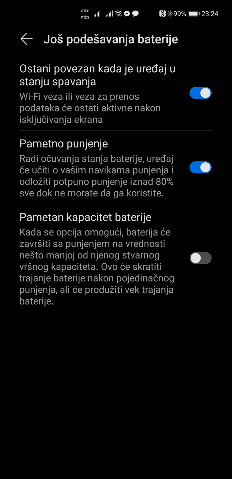 Pametno punjenje baterije kako uključiti