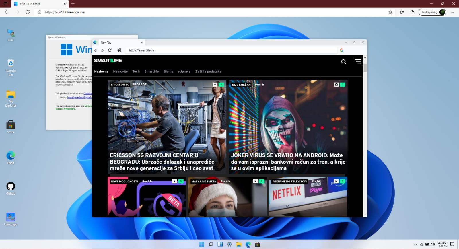 Windows 11 Edge browser