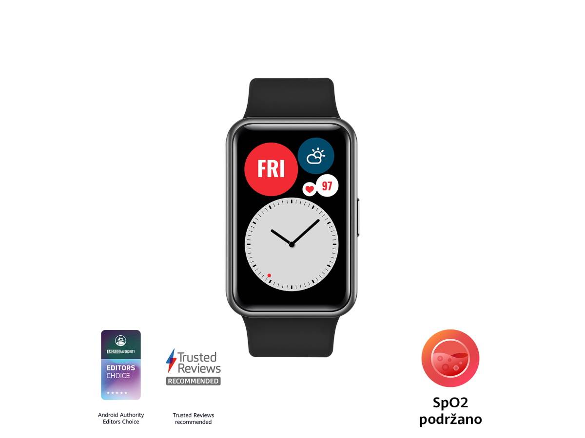 HUAWEI WATCH FIT, Crni