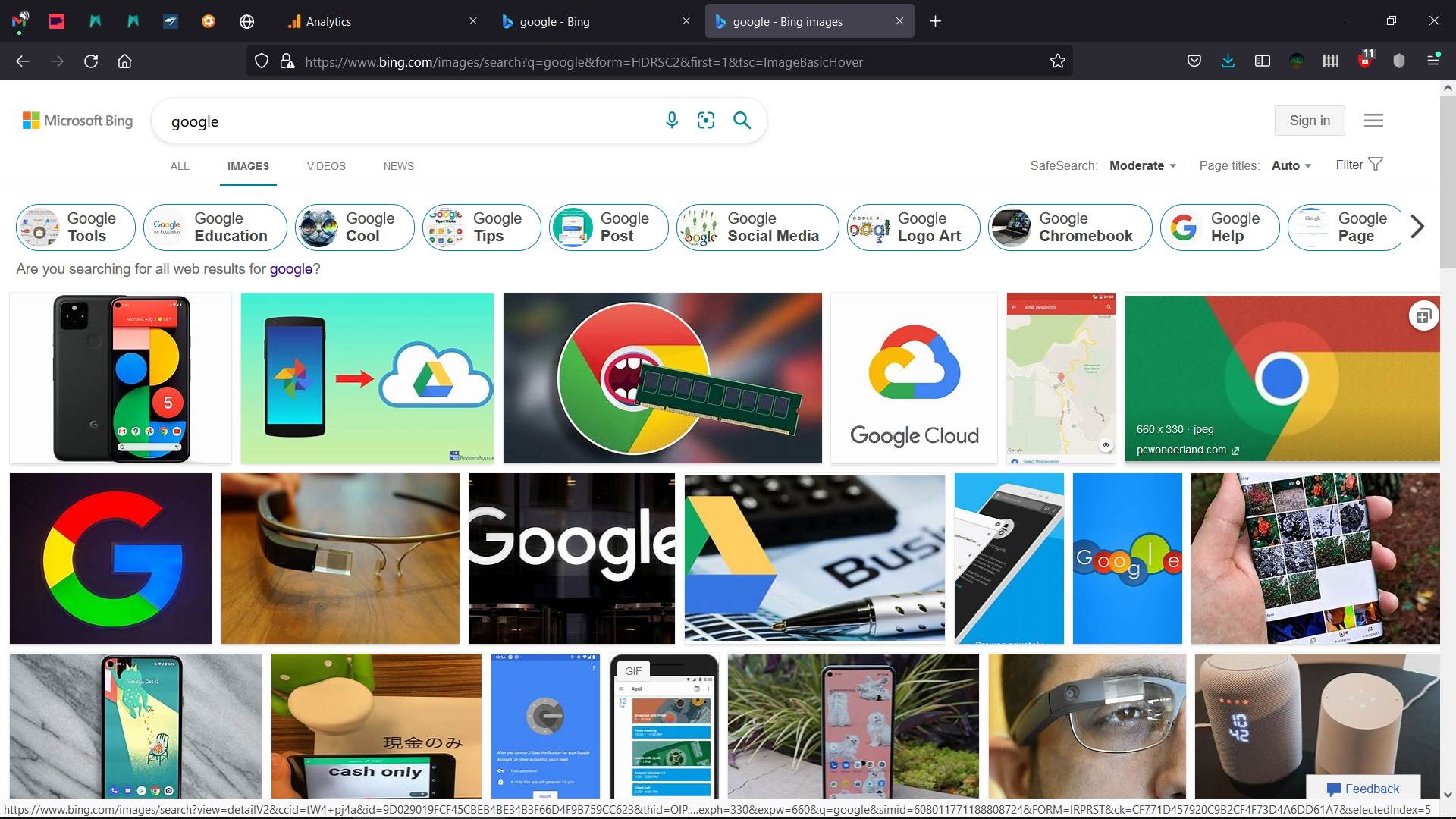 Bing Search Google najtraženiji 3