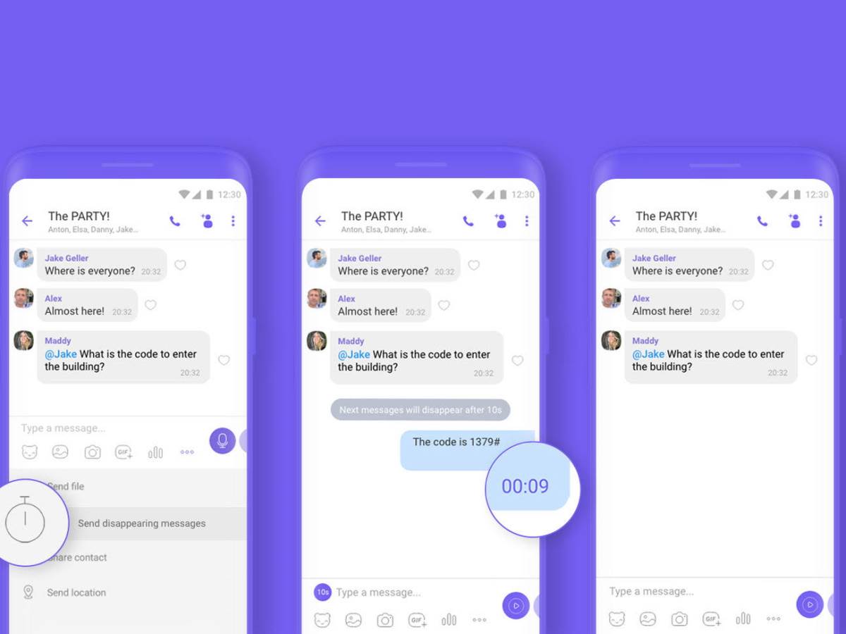 Viber grupni čet nestajuće poruke