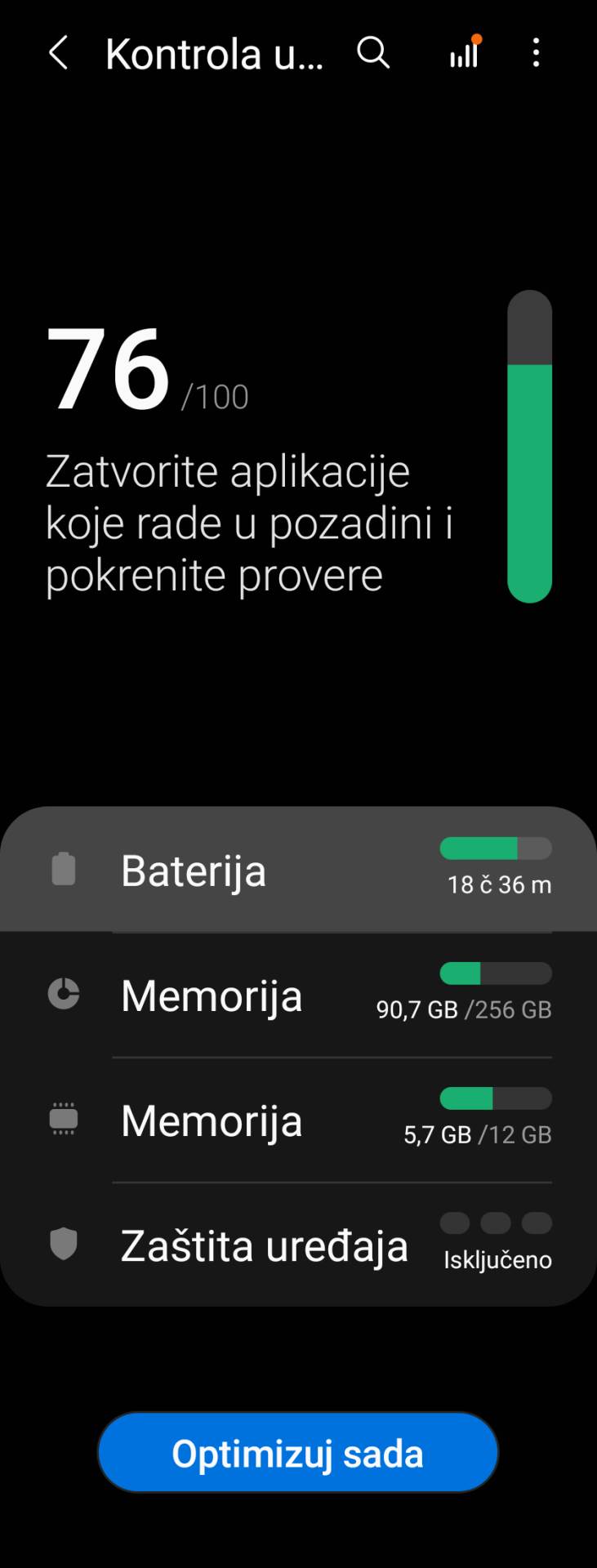 Samsung podešavanja baterije (4)
