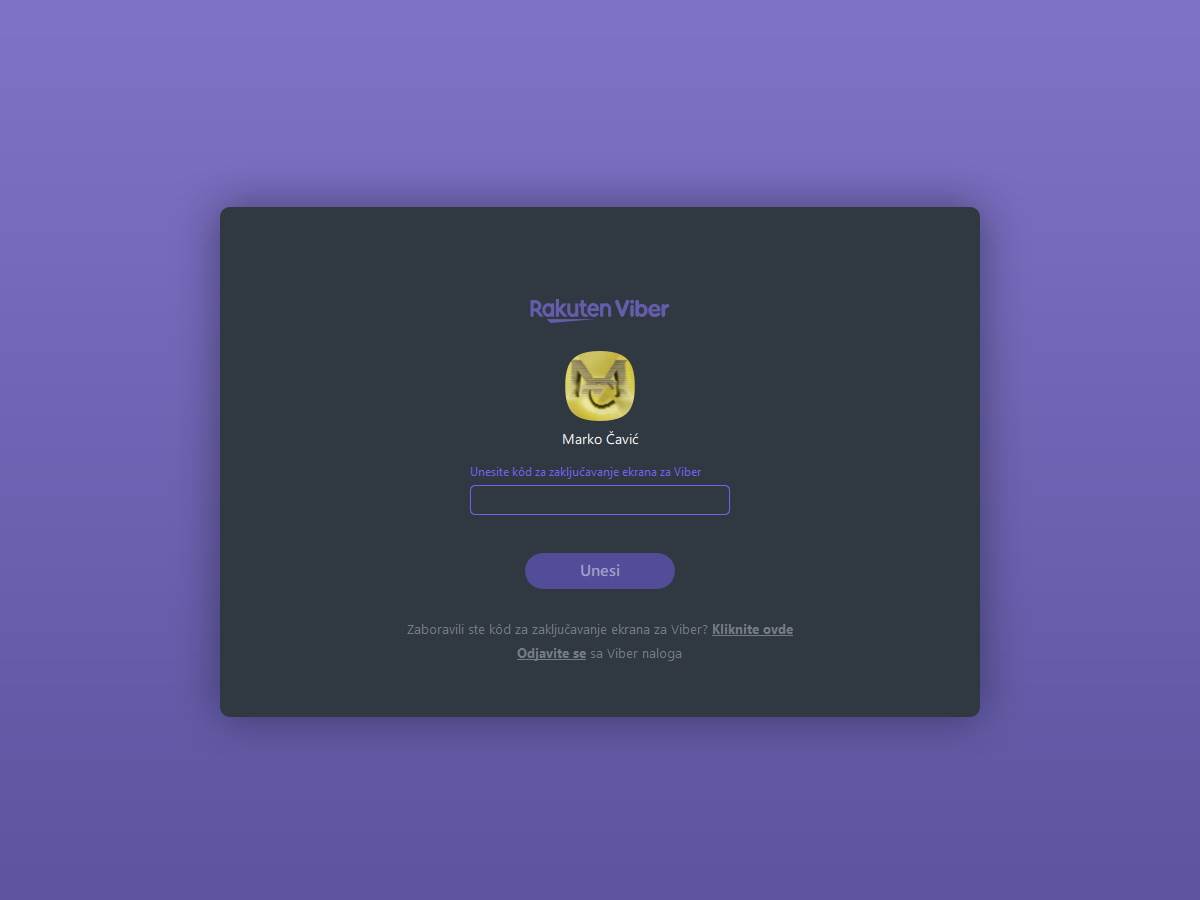 Kako zaključati Viber Desktop aplikaciju 7