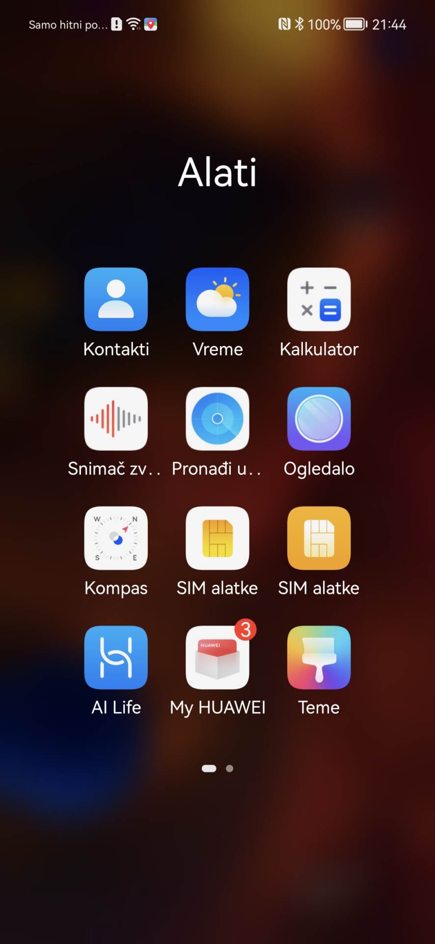 My Huawei App zaštita ekrana aktivacija