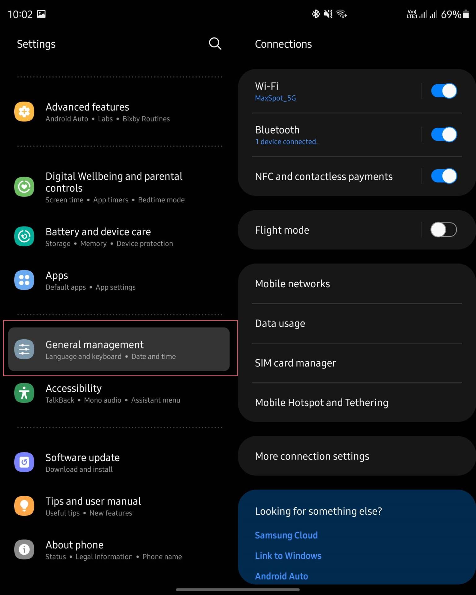 Podešavanja jezika su pod General Management
